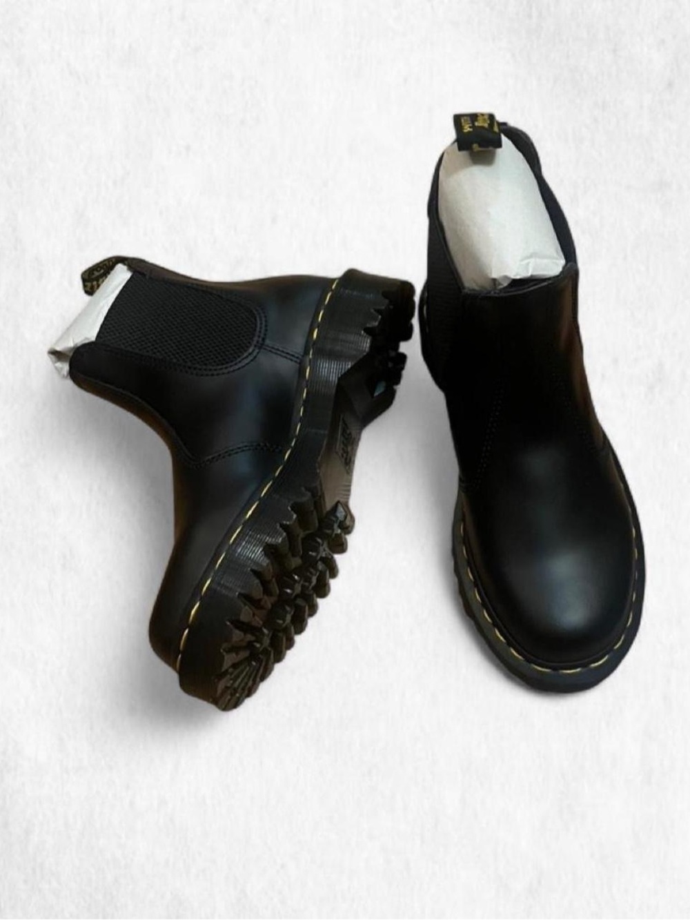 Black Leather Dr. Martens 2976 Chelsea boots